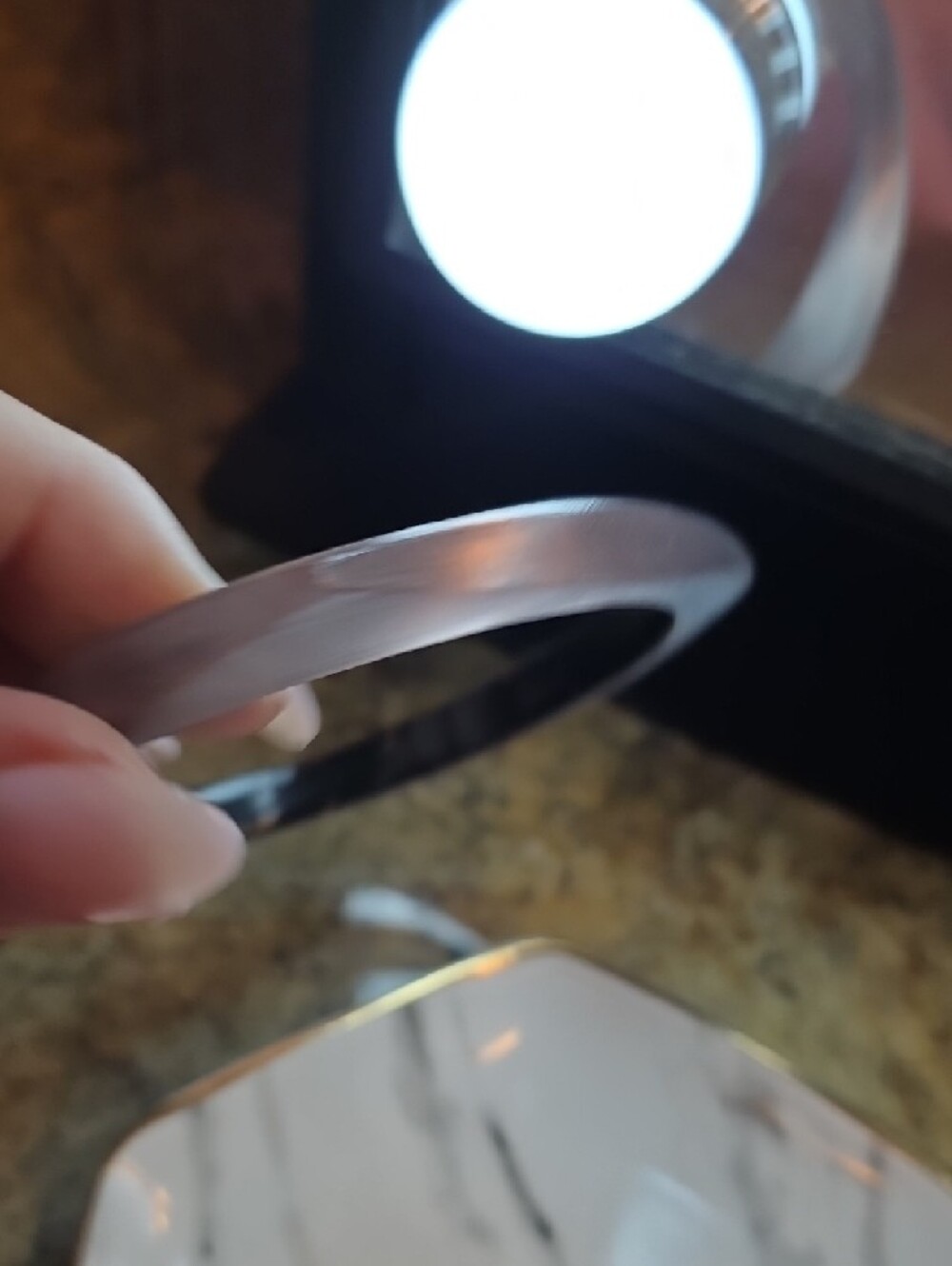 Alexis Bittar Lilac Lucite Bangle Bracelet - Picture 4 of 6